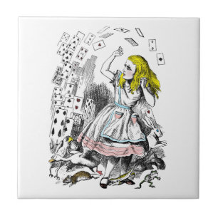 Alice in Wonderland Deck of Cards Tegeltje
