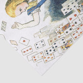 Alice in Wonderland Deck of Kaart Tissuepapier (Detail)