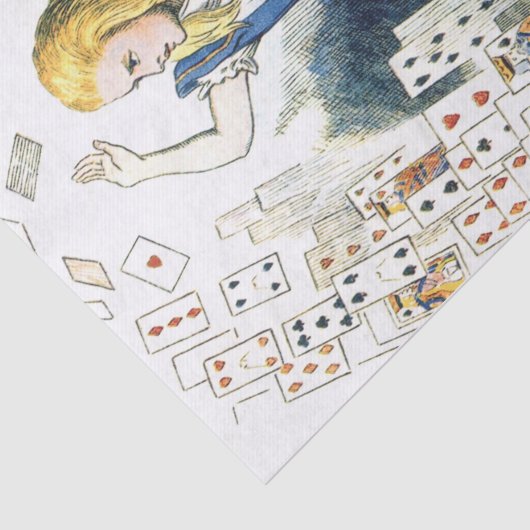  Alice in Wonderland Deck of Kaart Tissuepapier (Detail)