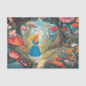 Alice in Wonderland Decoupage Tissue Paper Tissuepapier (Voorkant)