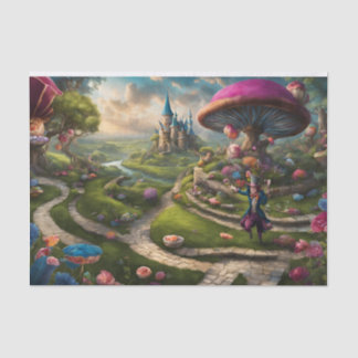 Alice in Wonderland Decoupage Tissue Paper Tissuepapier