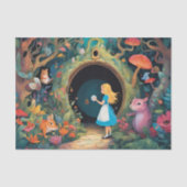Alice in Wonderland Decoupage Tissuepapier (Voorkant)