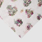 Alice in Wonderland Decoupage Vintage Patroon Tissuepapier (Detail)