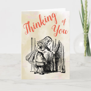 Alice in Wonderland denkt aan je sleutel tot deur Kaart