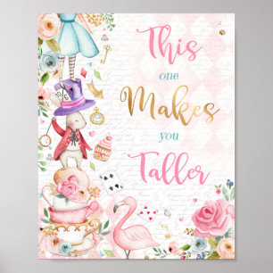 Alice in Wonderland deze maakt je langer gebarenta Poster