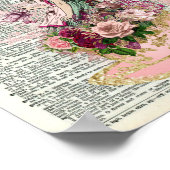 Alice in Wonderland Dictionary Page, "Tea Time" Poster (Hoek)