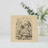 Alice in Wonderland die kaarten speelt Art (Staand voorkant)