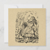 Alice in Wonderland die kaarten speelt Art (Voorkant)