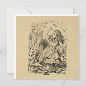 Alice in Wonderland die kaarten speelt Art (Achterkant)