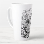 Alice in Wonderland, die kaarten speelt Latte Mok (Linkerhoek)