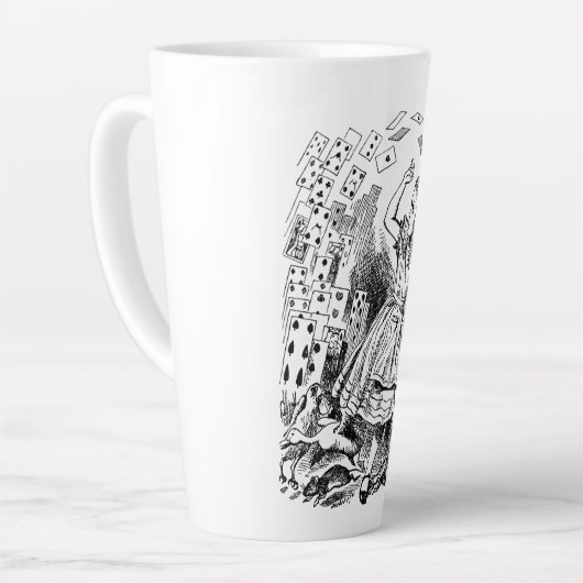  Alice in Wonderland, die kaarten speelt Latte Mok (Linkerhoek)