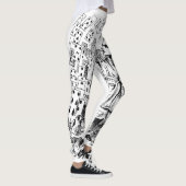  Alice in Wonderland, die kaarten speelt Leggings (Rechts)