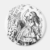  Alice in Wonderland, die kaarten speelt Magneet (Voorkant)