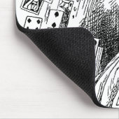  Alice in Wonderland, die kaarten speelt Muismat (Hoek)
