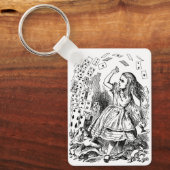 Alice in Wonderland, die kaarten speelt Sleutelhanger (Voorkant)