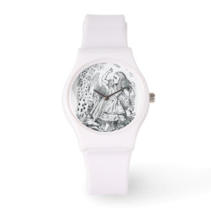 Alice in Wonderland die kaarten speelt Watch Horloge