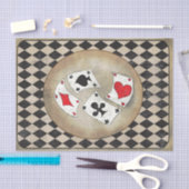 Alice in Wonderland die kaartenpapier speelt Tissuepapier (Craft)