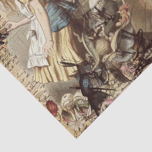 Alice in Wonderland die papier pakt (Detail)