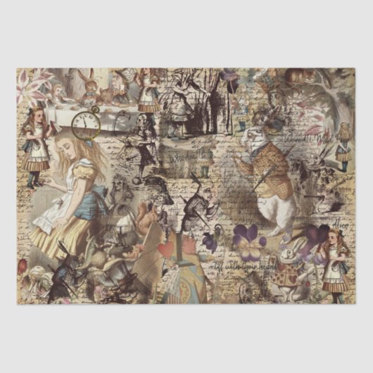 Alice in Wonderland die papier pakt (Voorkant)
