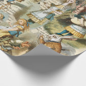 Alice in Wonderland die papier pakt (Hoek)