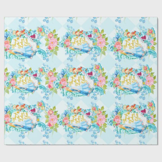 Alice in Wonderland die papier pakt (Vlak)