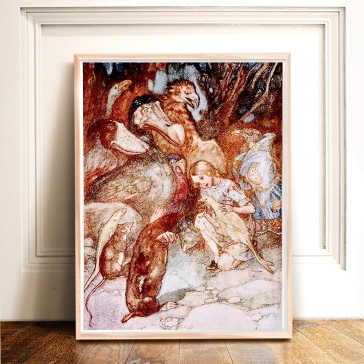  Alice in Wonderland Dierenvrienden Poster