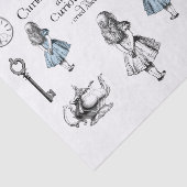 Alice in Wonderland, -dingen, weefselpapier Tissuepapier (Detail)