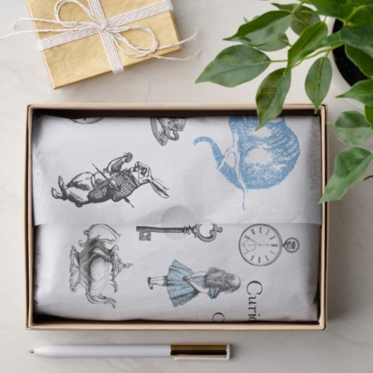 Alice in Wonderland, -dingen, weefselpapier Tissuepapier (Geschenk)