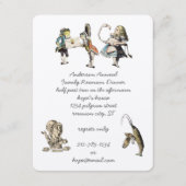 Alice in Wonderland Dinner Party Kaart (Voorkant)