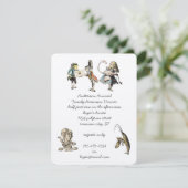 Alice in Wonderland Dinner Party Kaart (Staand voorkant)