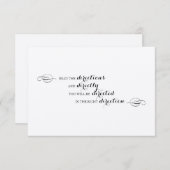 Alice in Wonderland Directions insert Informatiekaartje (Voorkant / Achterkant)