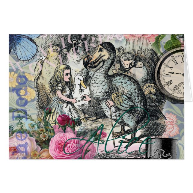 Alice in Wonderland Dodo Classic Artwork (Voorkant Horizontaal)