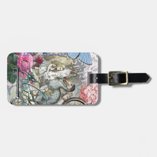 Alice in Wonderland Dodo Classic Artwork Bagagelabel (Voorkant horizontaal)