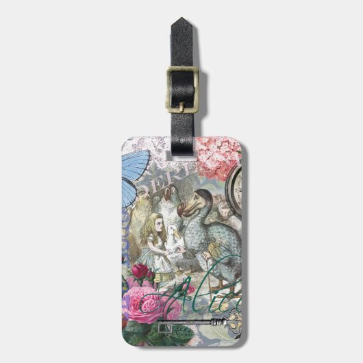 Alice in Wonderland Dodo Classic Artwork Bagagelabel (Voorkant verticaal)