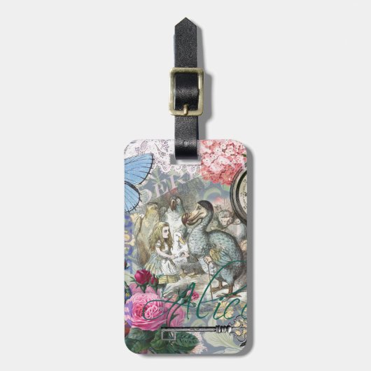 Alice in Wonderland Dodo Classic Artwork Bagagelabel (Voorkant verticaal)