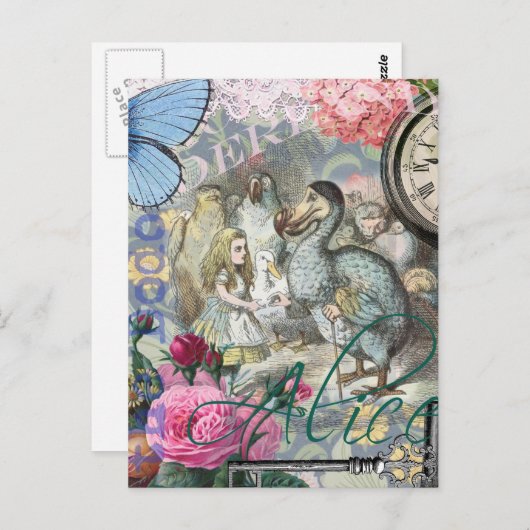 Alice in Wonderland Dodo Classic Artwork Briefkaart (Voorkant / Achterkant)