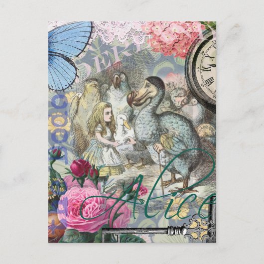 Alice in Wonderland Dodo Classic Artwork Briefkaart (Voorkant)