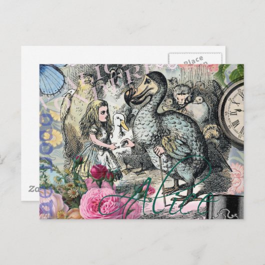 Alice in Wonderland Dodo Classic Artwork Briefkaart (Voorkant / Achterkant)