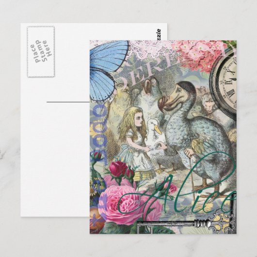 Alice in Wonderland Dodo Classic Artwork Briefkaart (Voorkant / Achterkant)