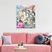 Alice in Wonderland Dodo Classic Artwork Canvas Afdruk (Insitu (Woonkamer))