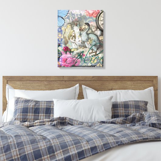 Alice in Wonderland Dodo Classic Artwork Canvas Afdruk (Insitu (Slaapkamer))