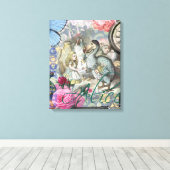Alice in Wonderland Dodo Classic Artwork Canvas Afdruk (Insitu (Houten vloer))