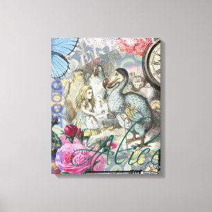 Alice in Wonderland Dodo Classic Artwork Canvas Afdruk
