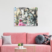 Alice in Wonderland Dodo Classic Artwork Canvas Afdruk (Insitu (Woonkamer))
