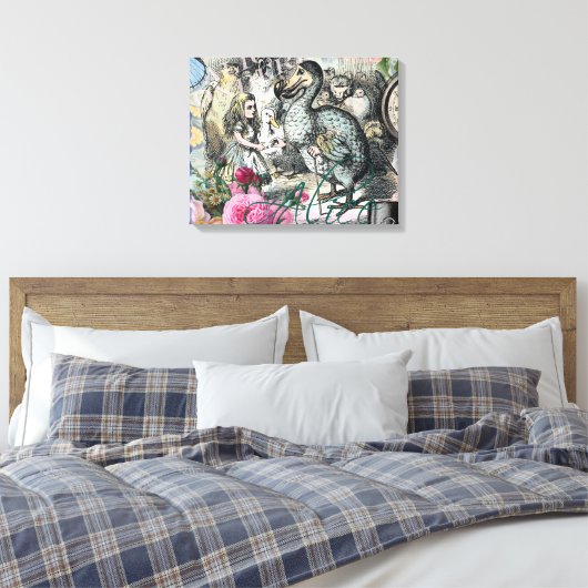 Alice in Wonderland Dodo Classic Artwork Canvas Afdruk (Insitu (Slaapkamer))