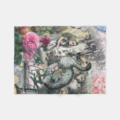 Alice in Wonderland Dodo Classic Artwork Fleece Deken (Voorkant (Horizontaal))