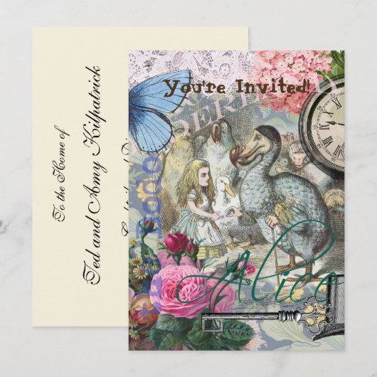Alice in Wonderland Dodo Classic Artwork Kaart (Voorkant / Achterkant)