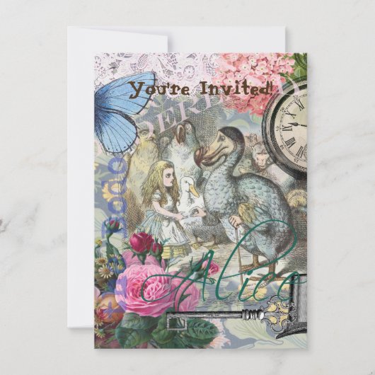 Alice in Wonderland Dodo Classic Artwork Kaart (Voorkant)