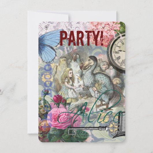 Alice in Wonderland Dodo Classic Artwork Kaart (Voorkant)