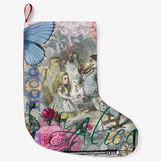 Alice in Wonderland Dodo Classic Artwork Kleine Kerstsok (Voorkant)